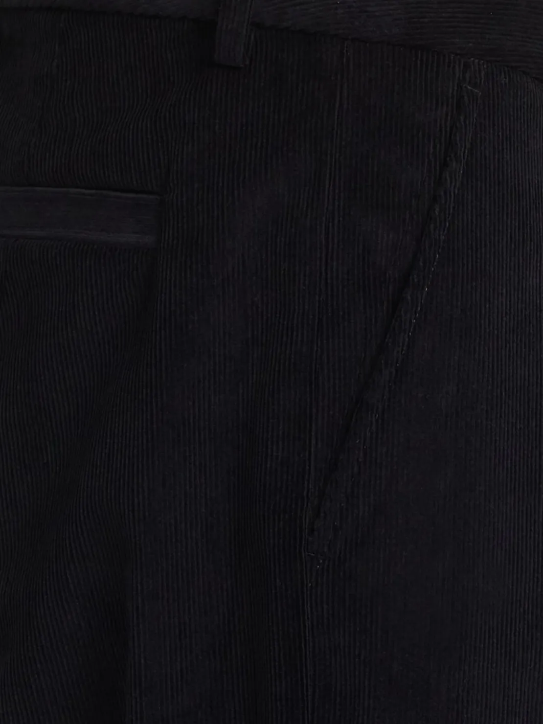 Pantaloni gamba dritta in misto cotone a costine
