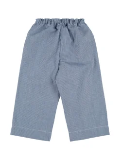 Pantaloni in cotone a righe