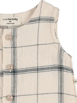 Pantaloni in cotone check