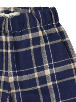 Pantaloni in cotone check