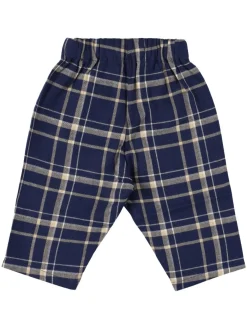 Pantaloni in cotone check