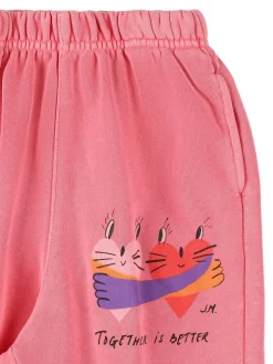 Pantaloni in felpa di cotone con logo