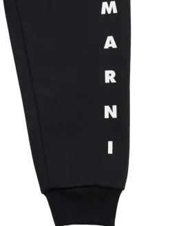 Pantaloni in felpa di cotone con logo