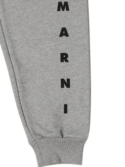 Pantaloni in felpa di cotone con logo