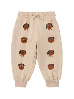 Pantaloni in felpa di cotone stampata