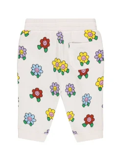 Pantaloni in felpa di cotone stampata