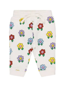 Pantaloni in felpa di cotone stampata