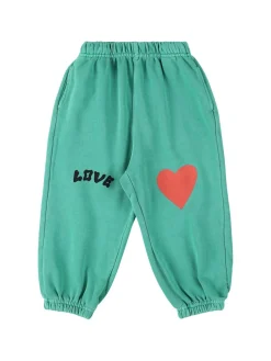 Pantaloni in felpa di cotone stampata