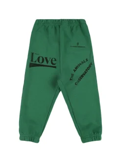Pantaloni in felpa di cotone stampata