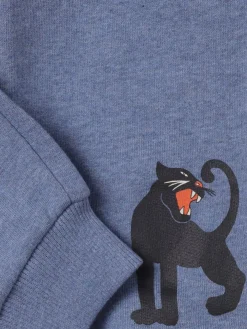 Pantaloni in felpa di cotone stampata