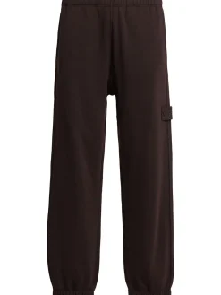 Pantaloni in felpa di lana e cotone