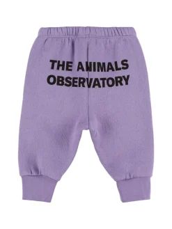 Pantaloni in felpa di misto cotone con stampa