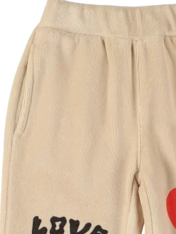 Pantaloni in felpa di misto cotone con stampa