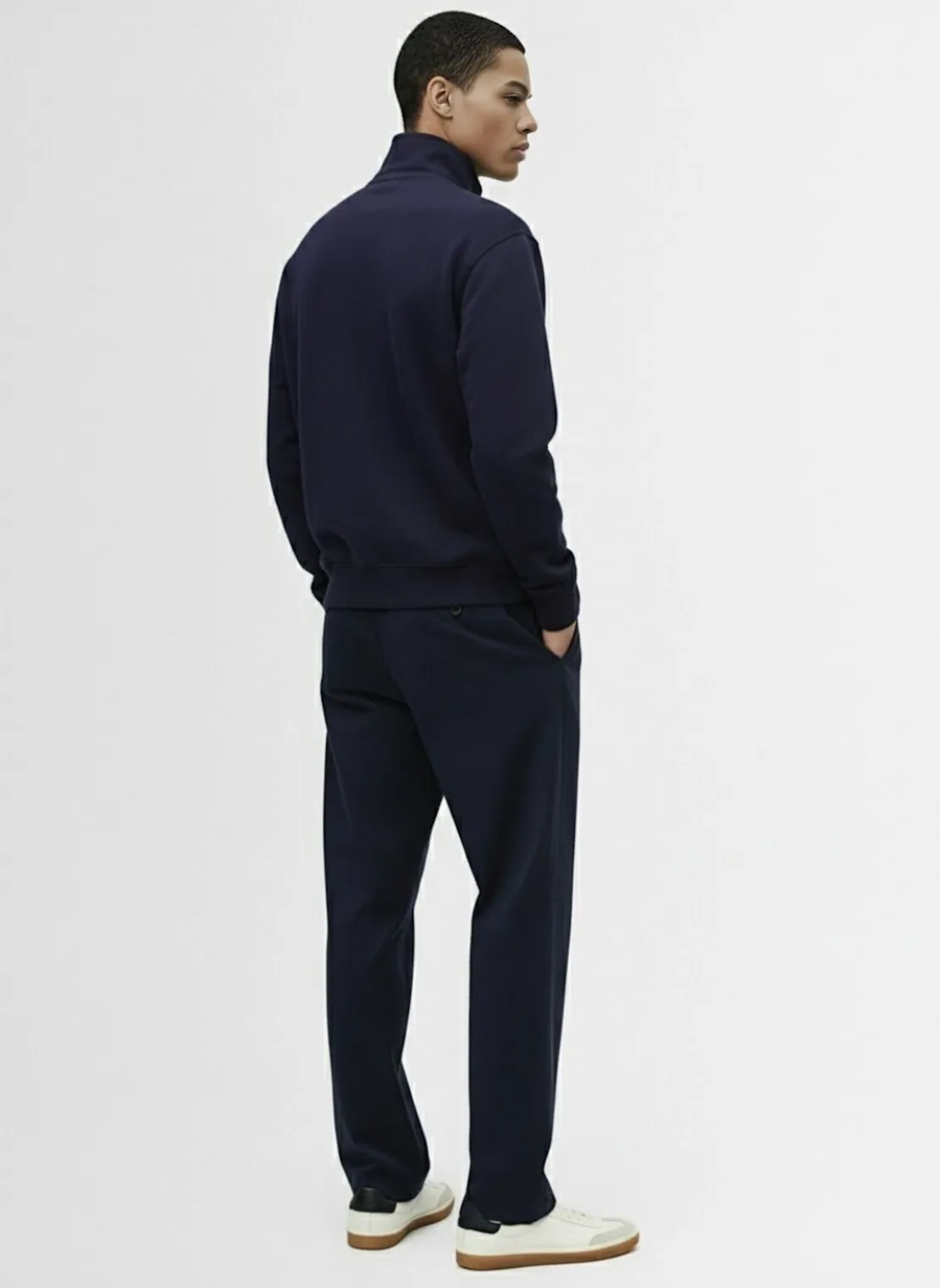 Pantaloni in gabardina stretch