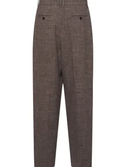 Pantaloni in lino e seta Silas