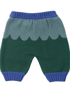 Pantaloni in maglia di lana e cotone