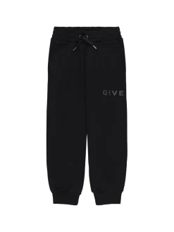 Pantaloni in misto cotone con ricamo