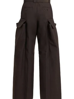 Pantaloni in misto lana