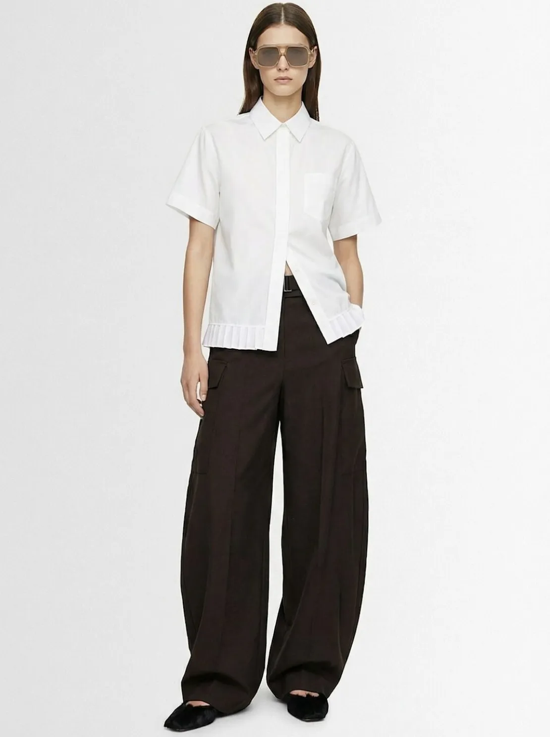 Pantaloni in misto lana