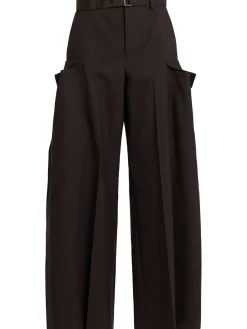 Pantaloni in misto lana