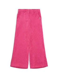 Pantaloni in misto poliestere millerighe