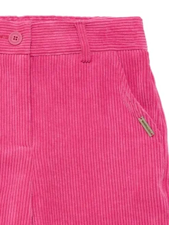 Pantaloni in misto poliestere millerighe