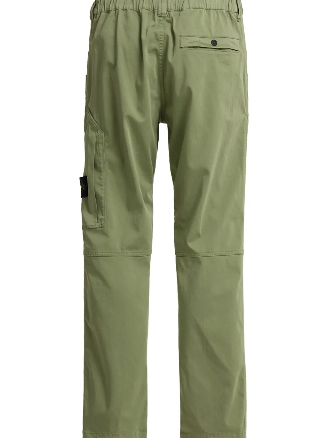 Pantaloni in raso di cotone stretch