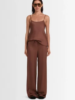 Pantaloni Iris in raso di viscosa