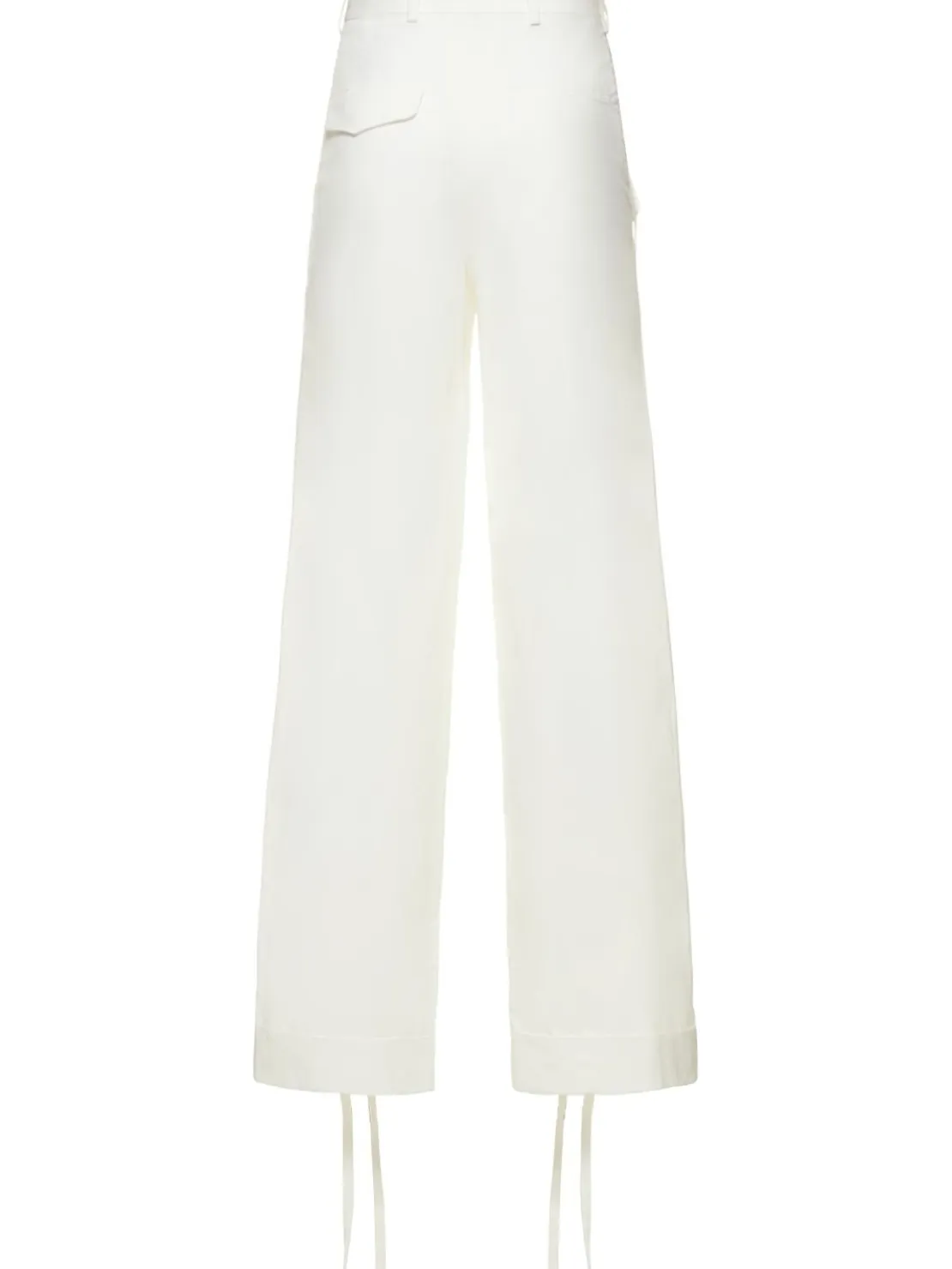 Pantaloni larghi Anneke in cotone cerato