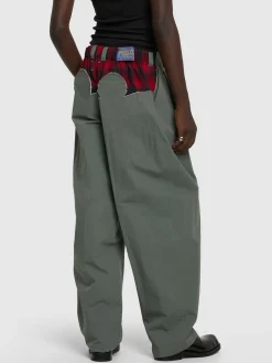 Pantaloni larghi chino