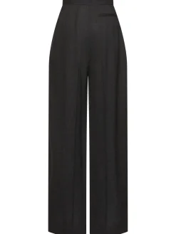 Pantaloni larghi Gordon a vita alta in lana
