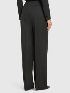 Pantaloni larghi Gordon a vita alta in lana