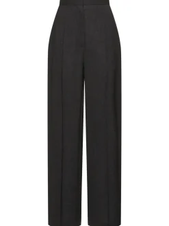 Pantaloni larghi Gordon a vita alta in lana