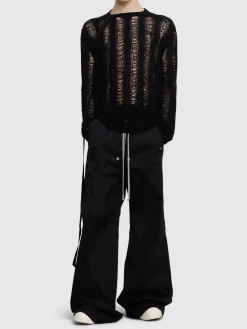 Pantaloni larghi in cotone