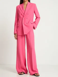 Pantaloni larghi in frisottine stretch
