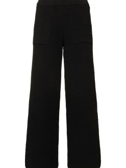 Pantaloni larghi in maglia di misto cotone