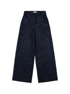 Pantaloni larghi in millerighe