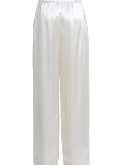 Pantaloni larghi in raso