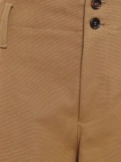 Pantaloni larghi in tela di cotone
