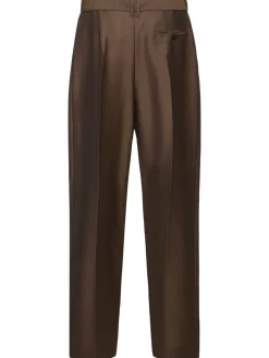 Pantaloni larghi Lonan in mohair e lana