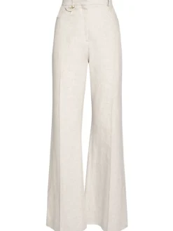 Pantaloni Le Pantalon Sauge in misto lino