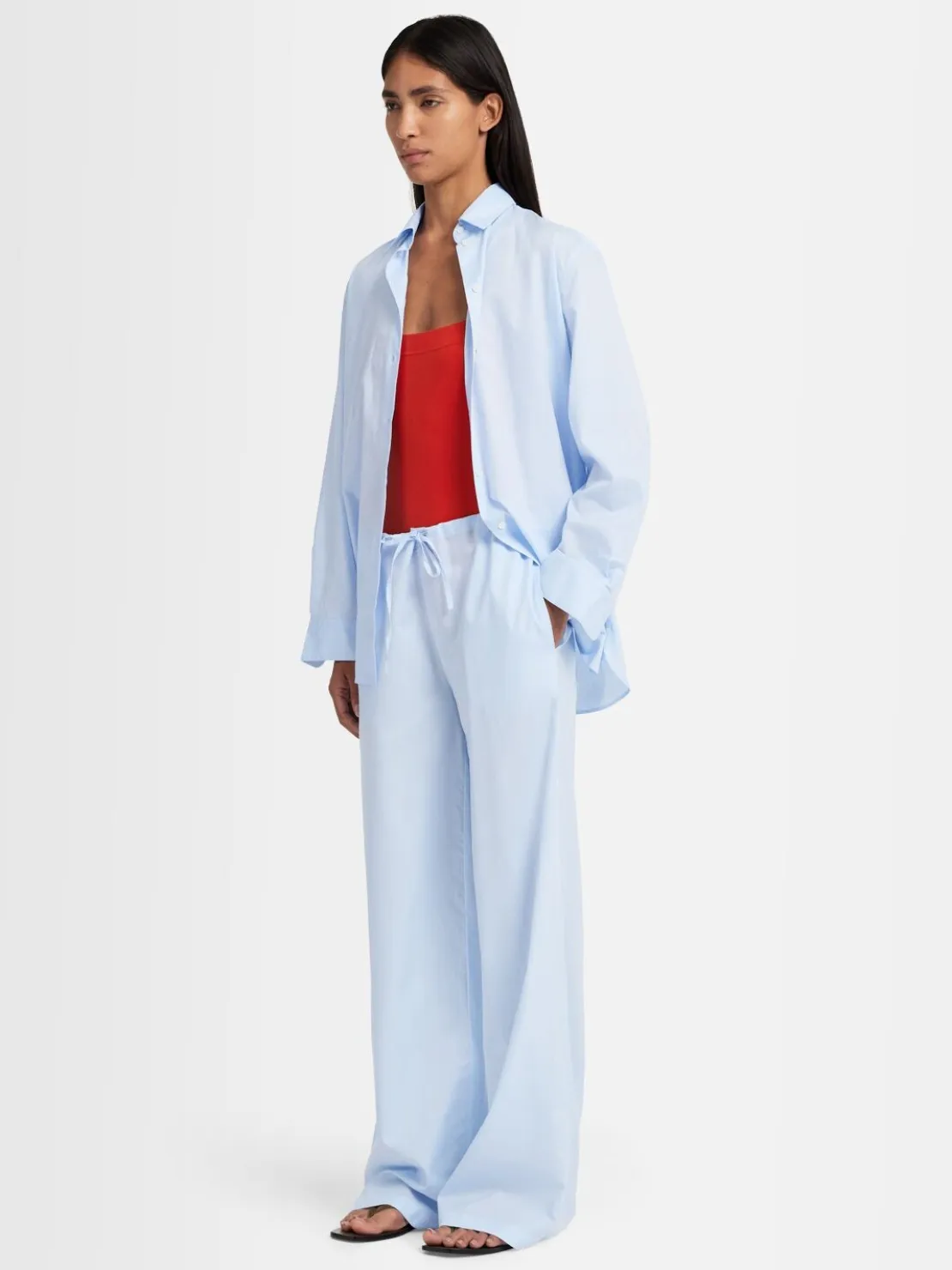 Pantaloni Olimpia in twill di cotone