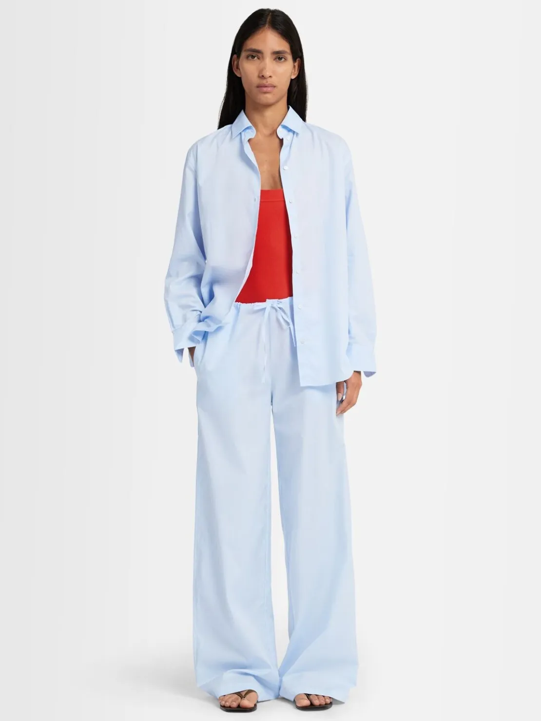 Pantaloni Olimpia in twill di cotone
