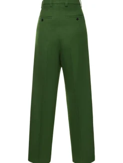 Pantaloni oversize in lana