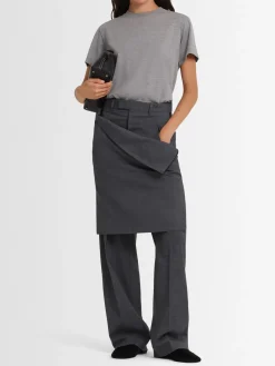 Pantaloni sartoriali con gonna