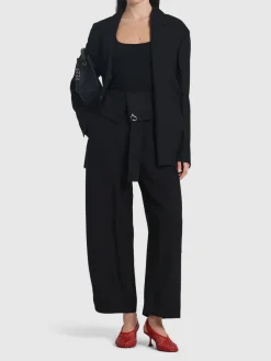 Pantaloni sartoriali gamba ampia