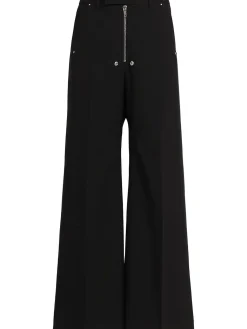 Pantaloni sartoriali gamba ampia in lana
