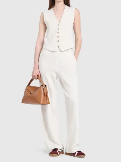 Pantaloni sartoriali in cashmere