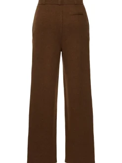 Pantaloni sartoriali in maglia di cashmere