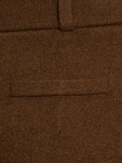 Pantaloni sartoriali in maglia di cashmere